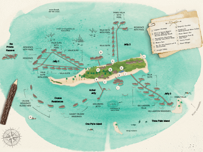 Gili Lankanfushi Maldives map